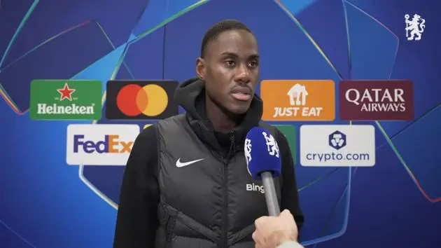 Trevoh Chalobah speaks after Chelsea's defeat to Atalanta.
