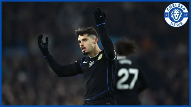 Pedro Neto celebrates his goal against Leeds.