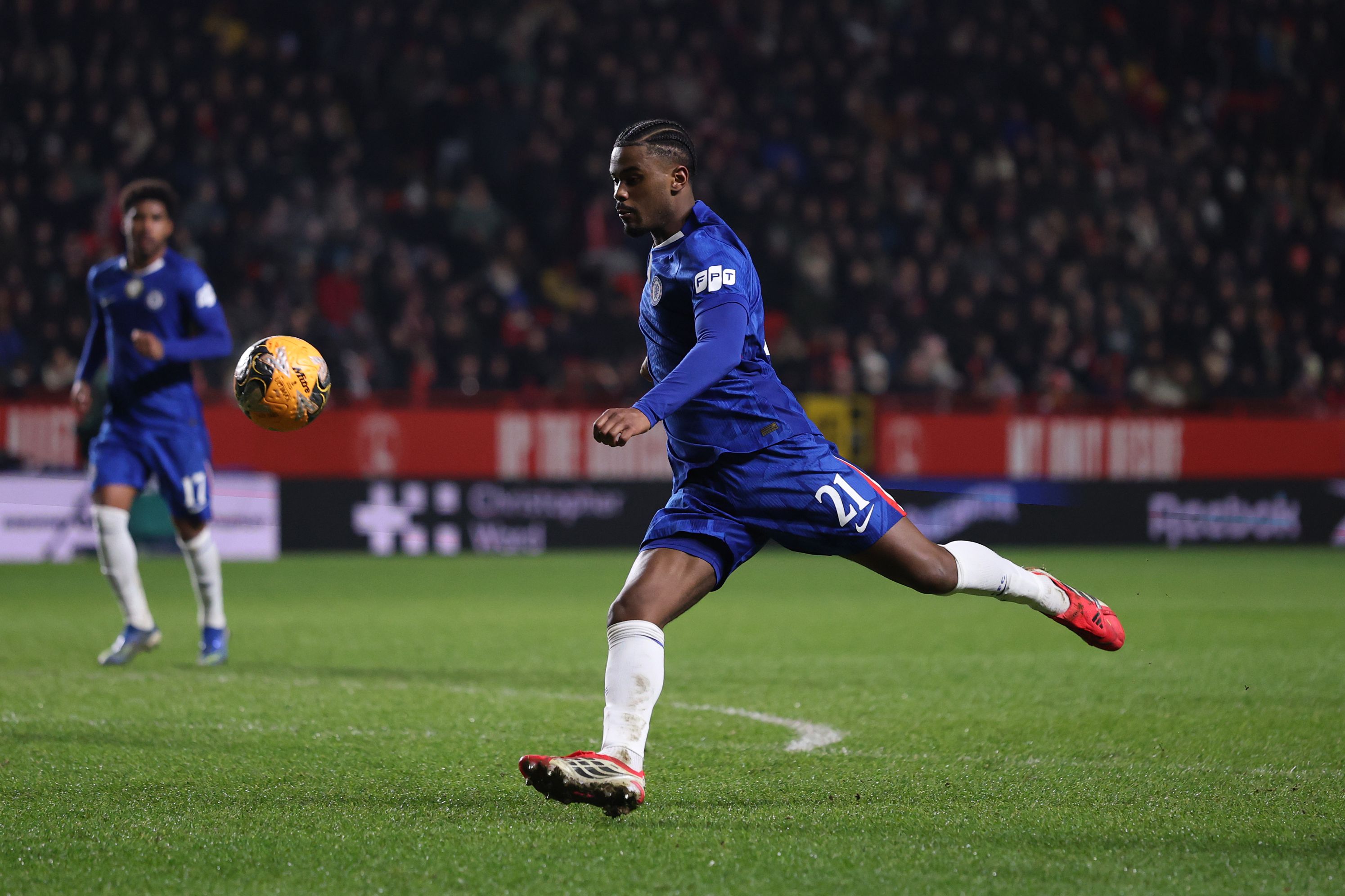 Jorrel Hato in action against Charlton.