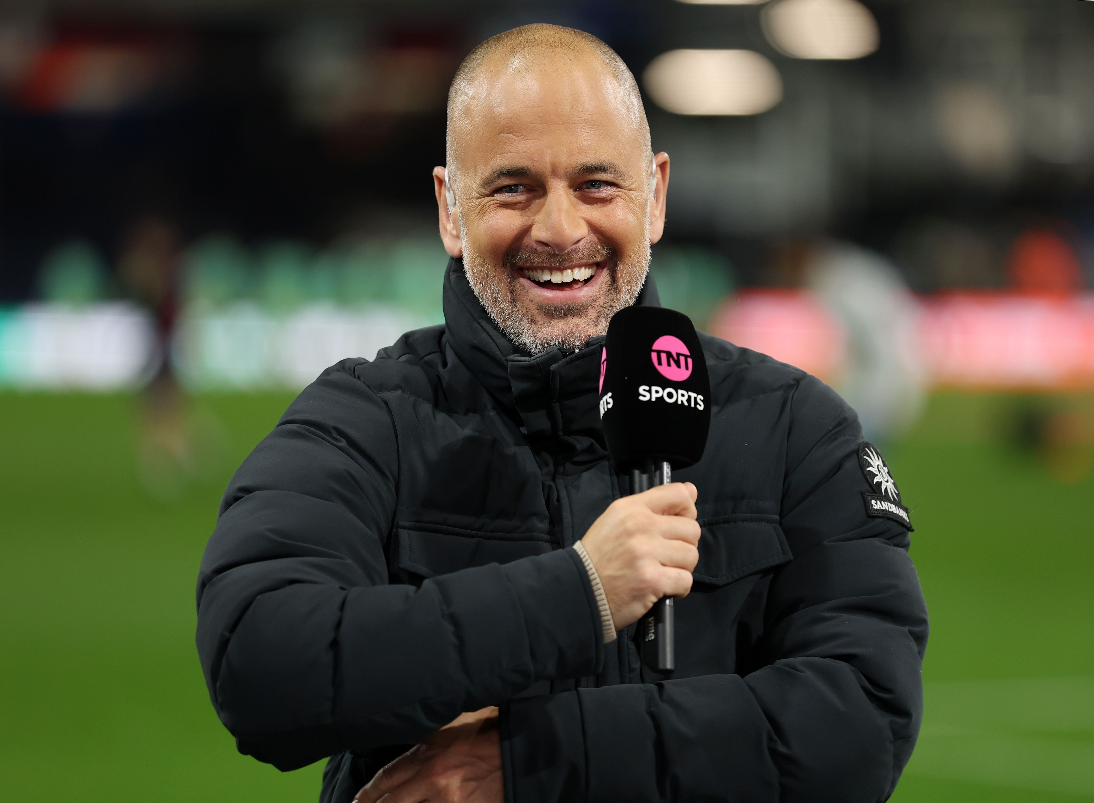 Joe Cole doing punditry for TNT Sports.
