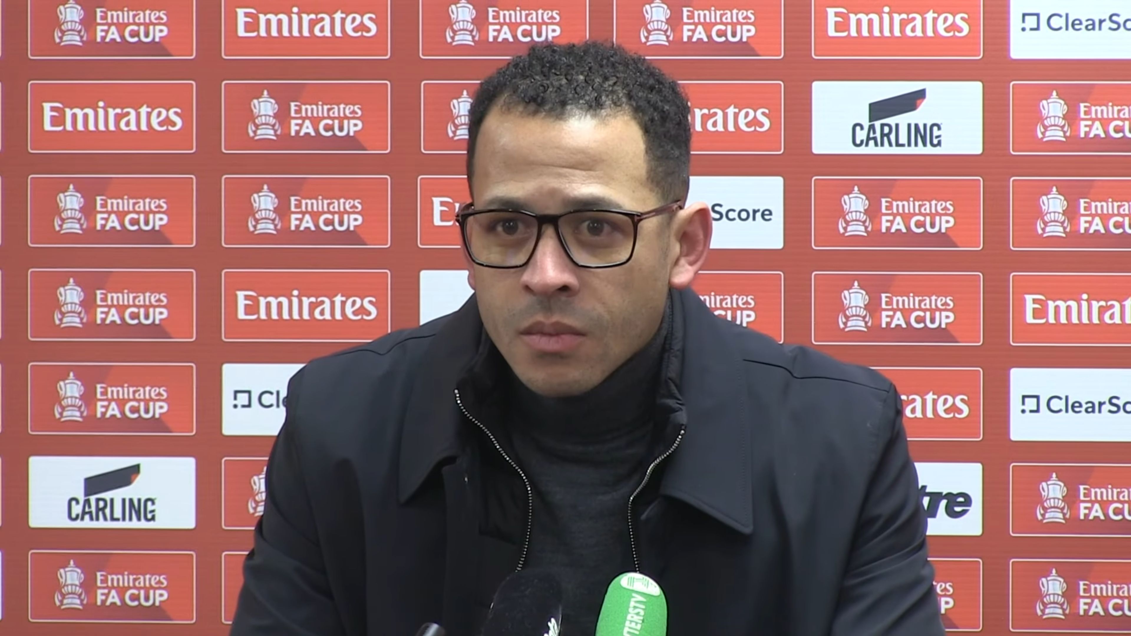 Liam Rosenior speaks after his first game in charge.