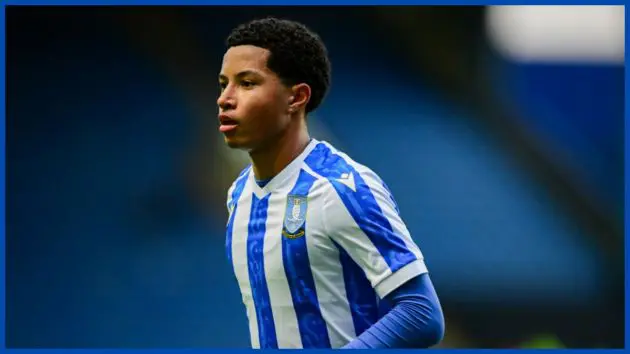 Yisa Alao playing for Sheffield Wednesday.