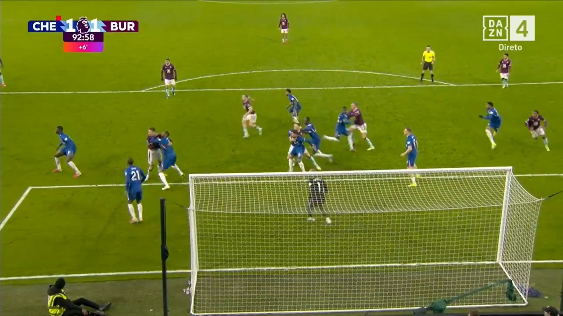 Chelsea's marking for the key set piece against Burnley.