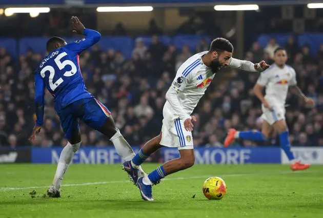Moises Caicedo in action against Leeds.