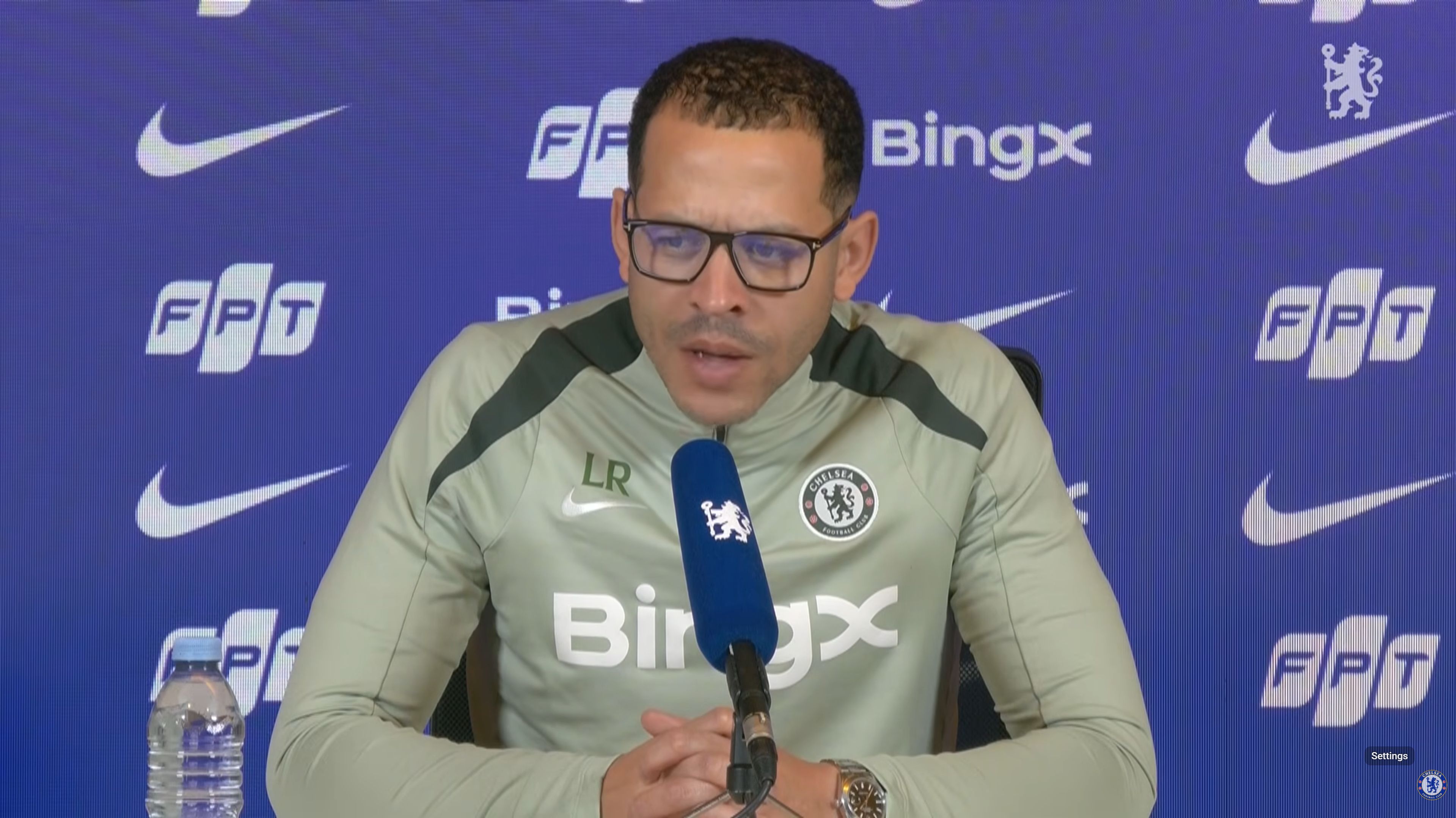 Liam Rosenior in his press conference.