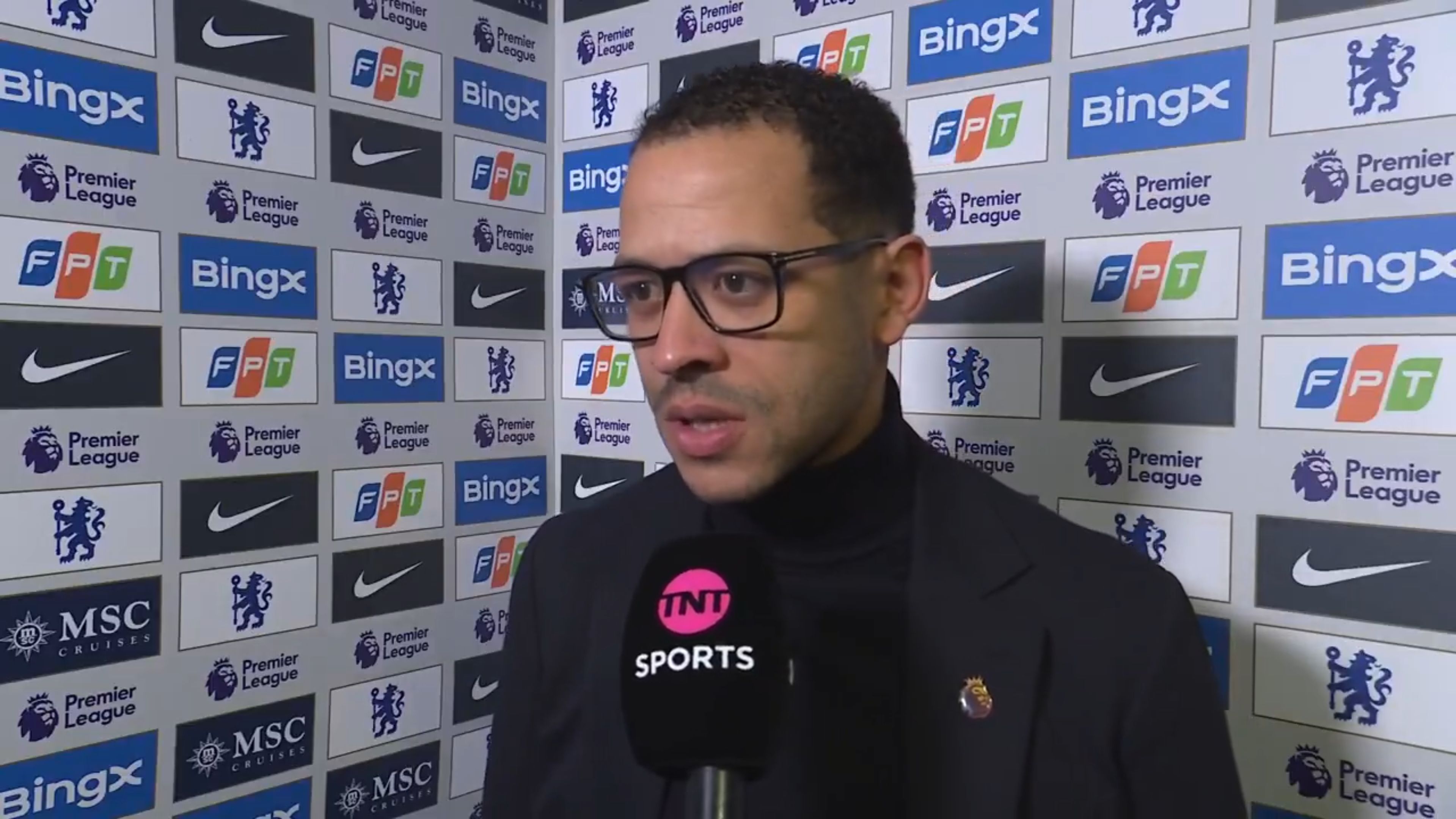 Liam Rosenior speaks after Chelsea's draw with Leeds.