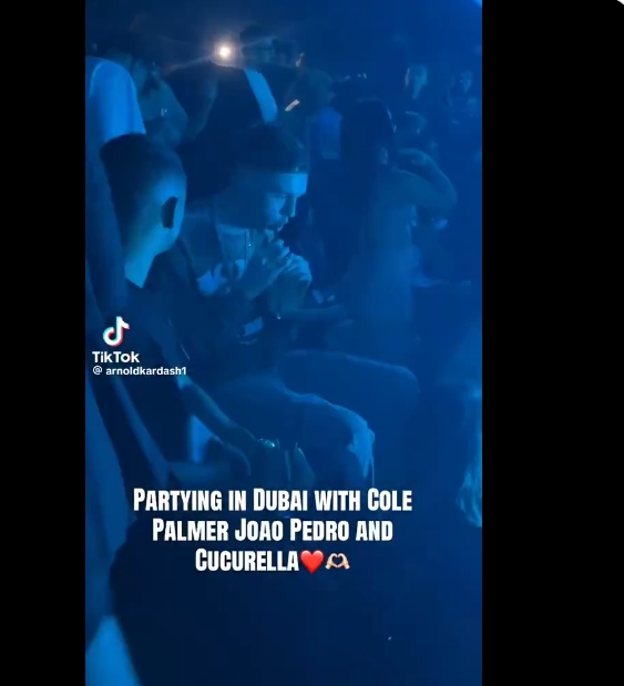 Cole Palmer partying in Dubai