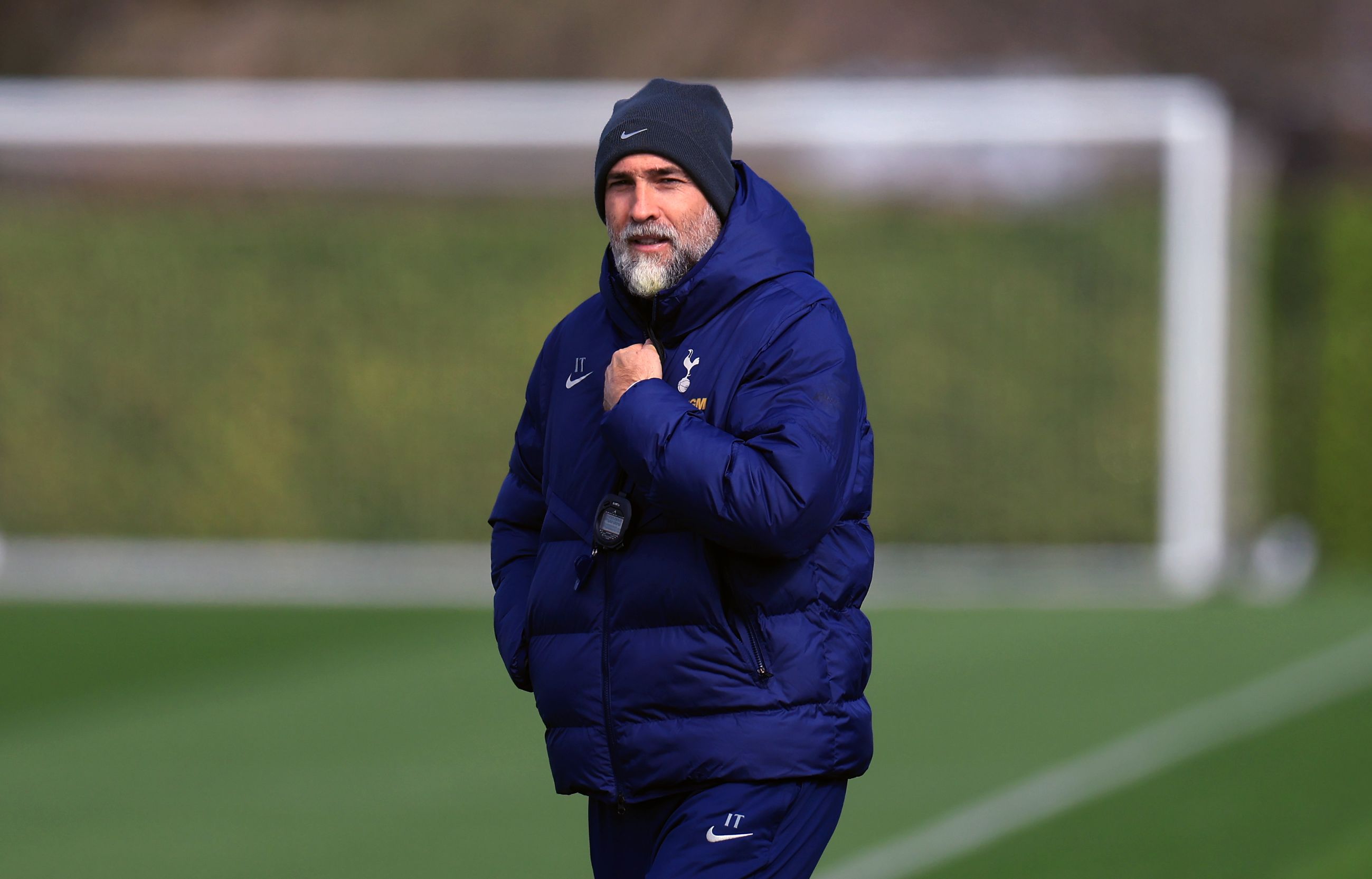 Igor Tudor takes Tottenham training.