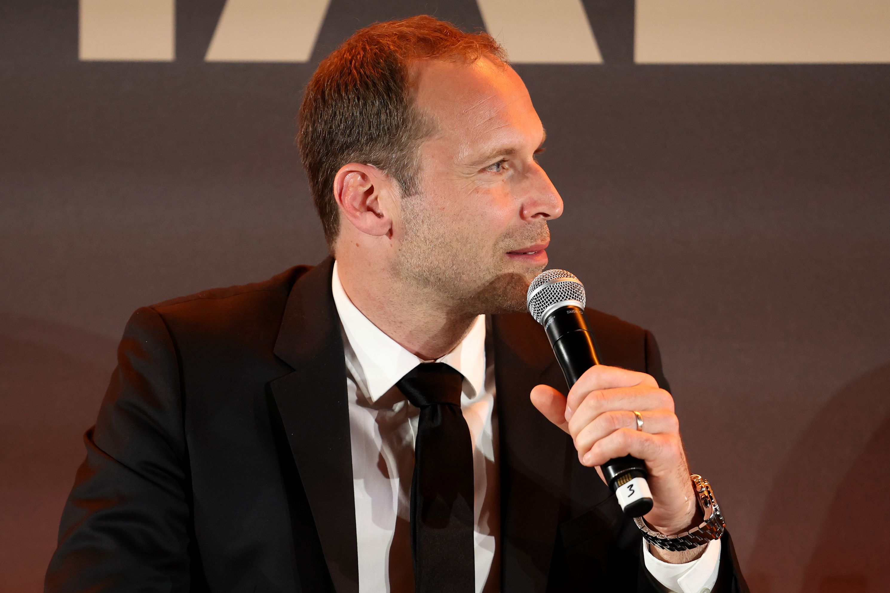 Petr Cech at the Premier League Hall of Fame.
