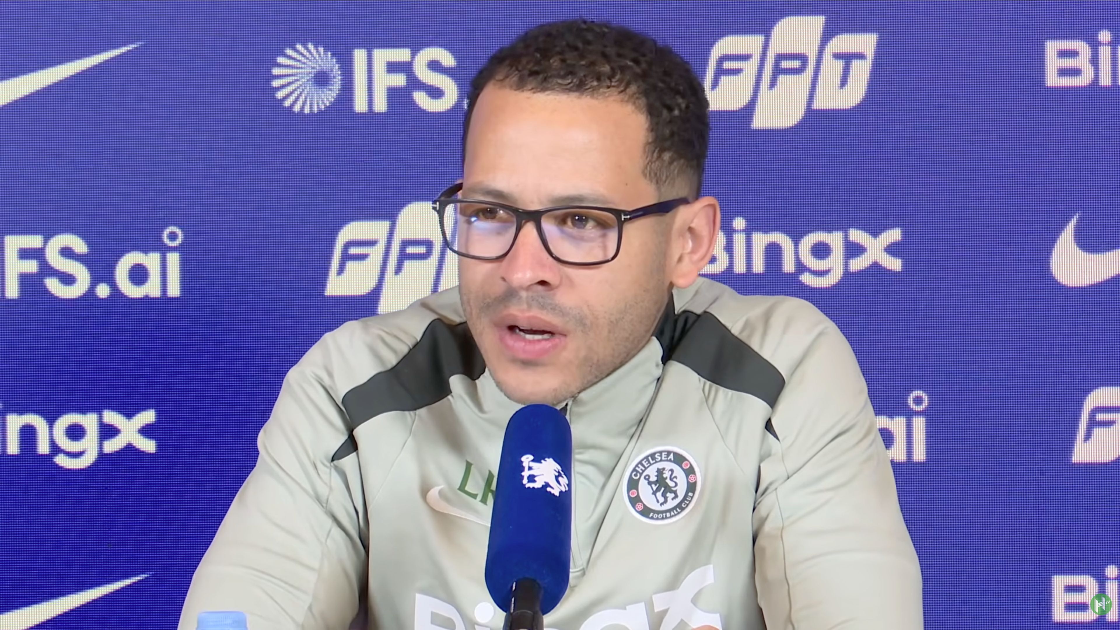Liam Rosenior speaks in pre-Newcastle press conference.