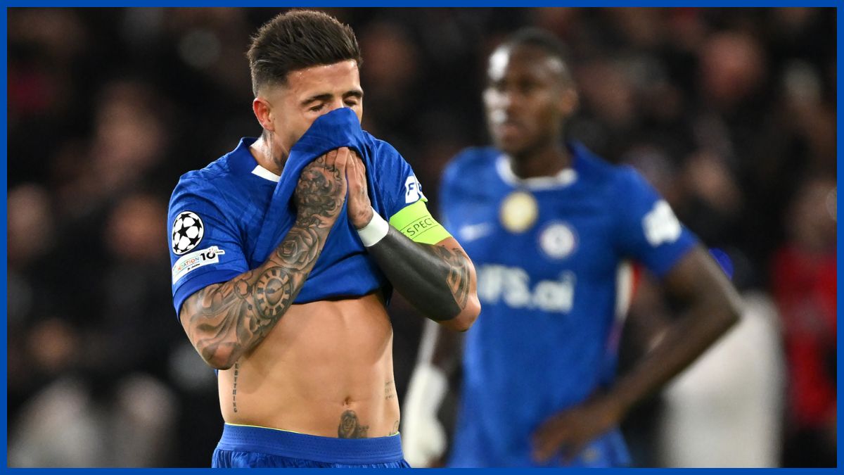 Enzo Fernandez after PSG defeat.