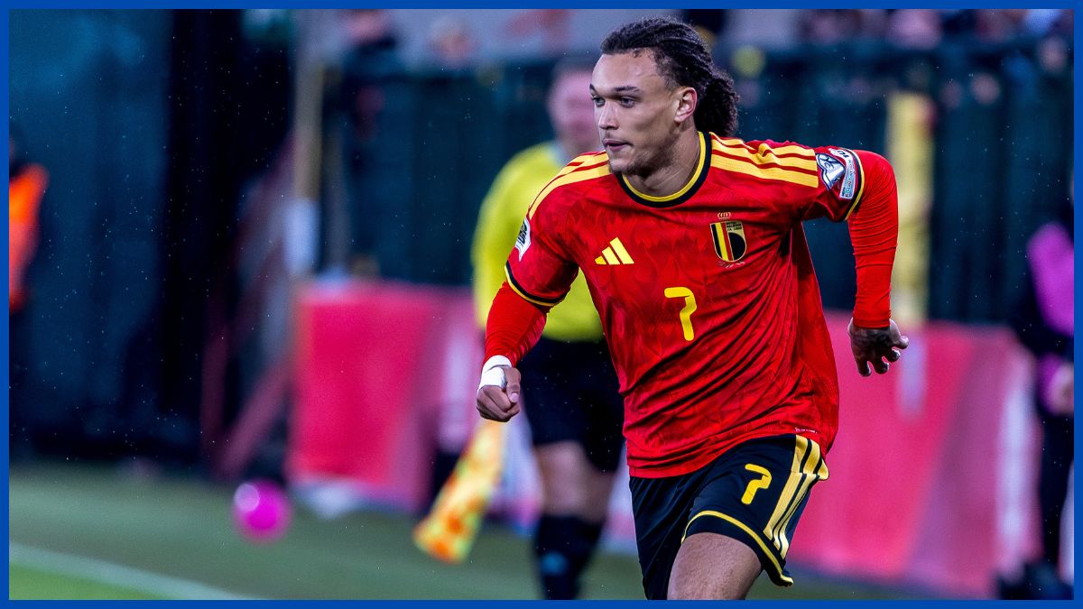 Diego Moreira playing for Belgium.