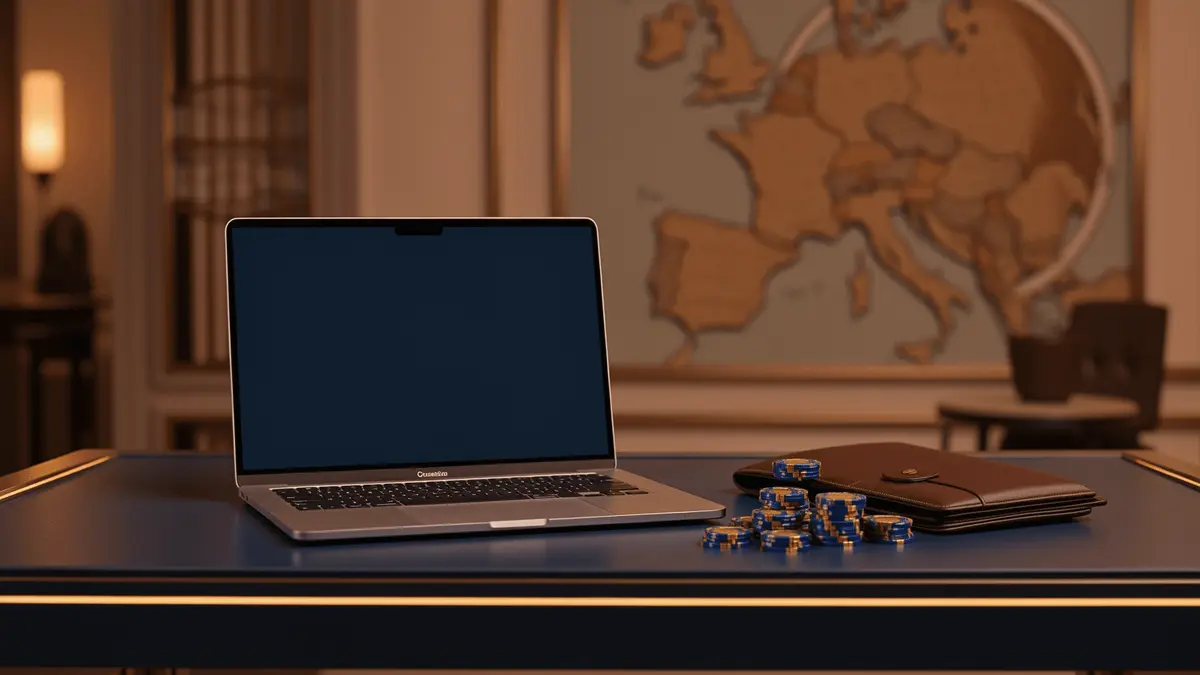 Sophisticated online betting workspace with premium elements and European design aesthetics