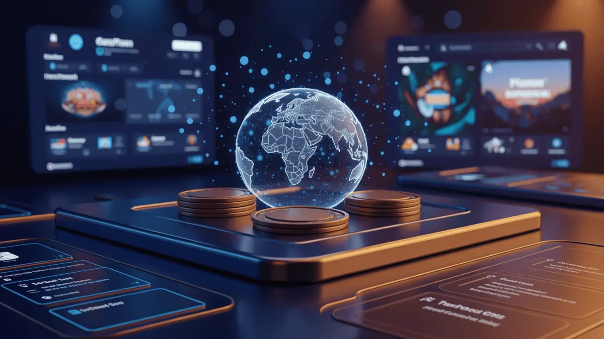 Modern digital casino interface representing international online gaming platforms