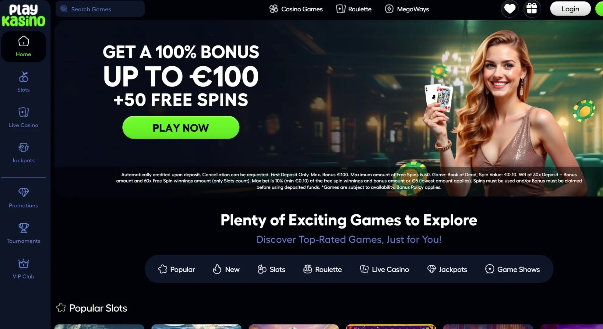 PlayKasino screenshot