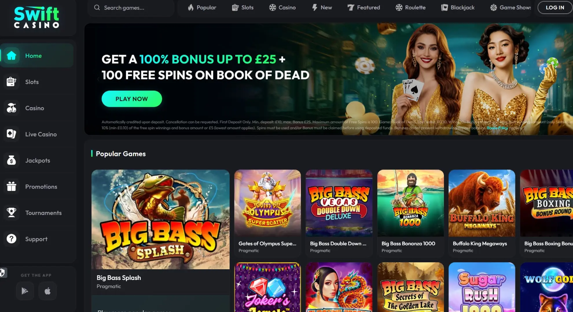 Swift Casino screenshot
