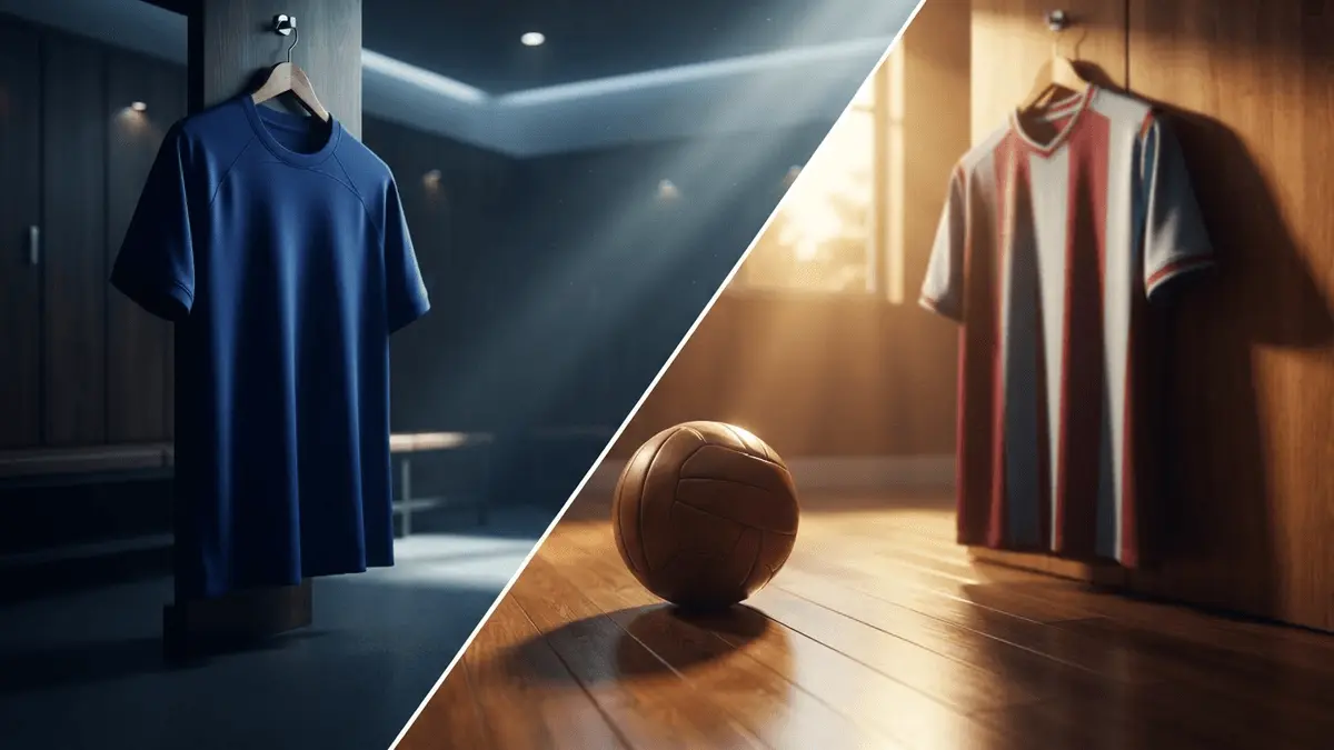 Chelsea and Aston Villa jerseys with football symbolizing Garnacho's loan transfer between clubs