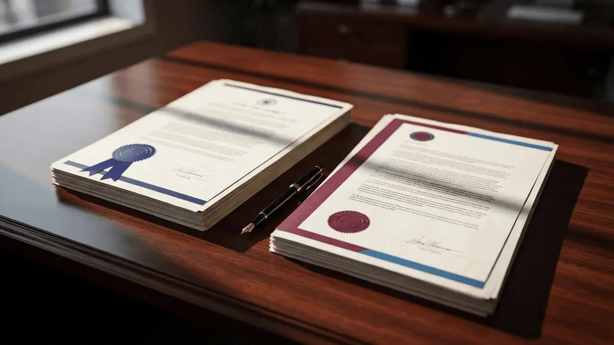 Contract documents with Chelsea and Aston Villa club colors representing permanent transfer negotiations