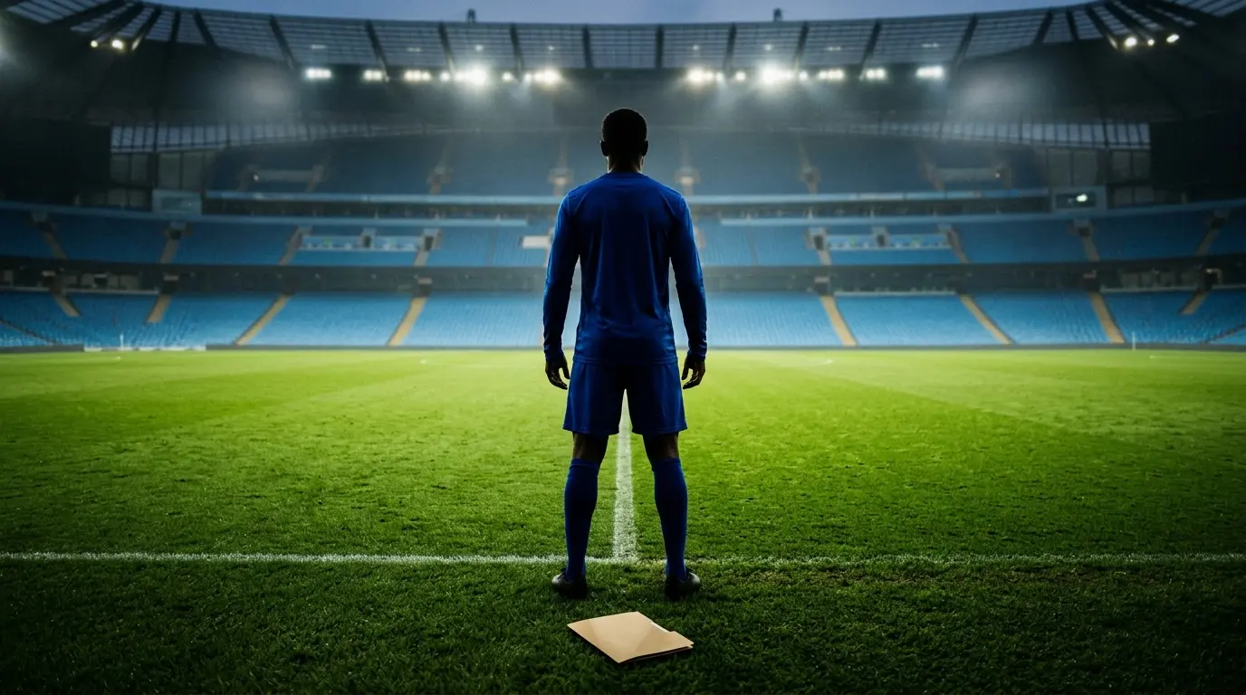 Chelsea midfielder silhouette on the pitch amid Manchester City transfer interest