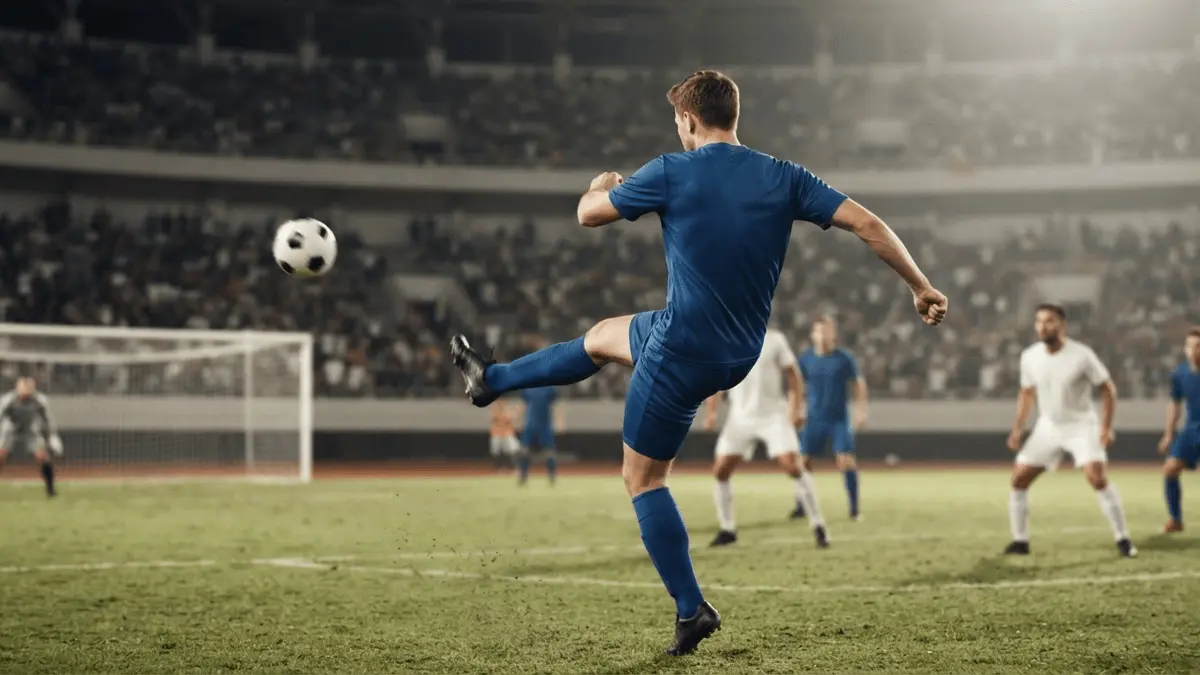 Chelsea midfielder striking a volley after a corner during a pre-season win over AC Milan
