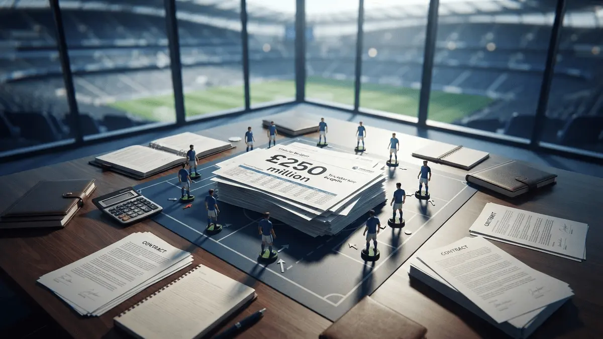 Chelsea transfer strategy showing £250m summer sales plan with eight strikers on planning table