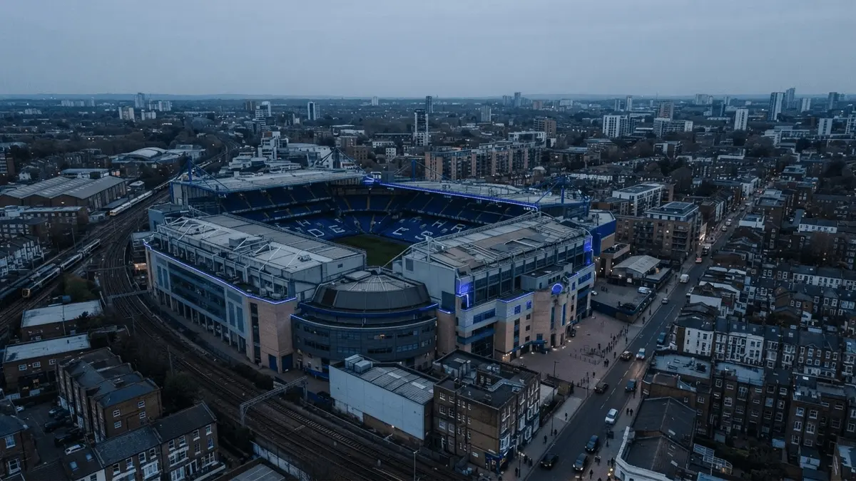 Stamford Bridge surrounded by London infrastructure as Chelsea considers its long-term stadium future